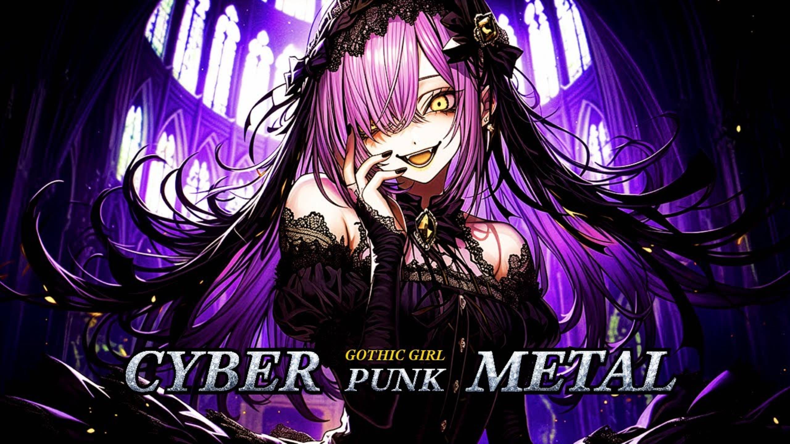 Dark Gothic Girl – Cyberpunk glitch Metal / Study & Focus Music Vol.5