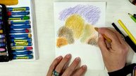- Как нарисовать осенний пейзаж карандашами с детьми