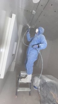 🎨 Покраска безвоздушным способом — этап малярных работ от компании РеНова+