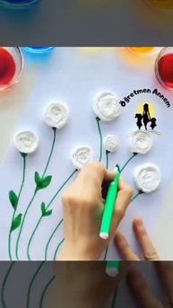 Создаем необычную цветочную открытку 🌼