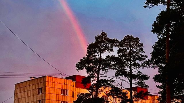Удивительно яркое утро и радуга 🌈🌇, Асбест, Средний Урал