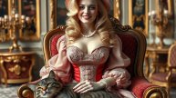 Красивая девушка и милый котик: Очарование в Ретро-стиле | Оживленное фото