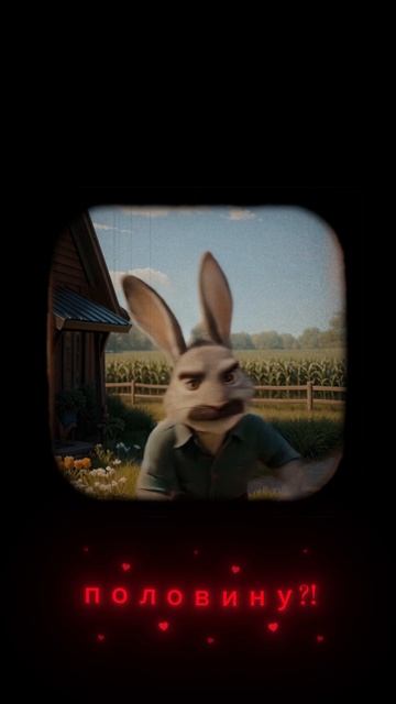 Папа заяц негодует