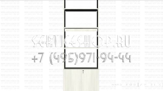 Витрина с тремя полками дсп.