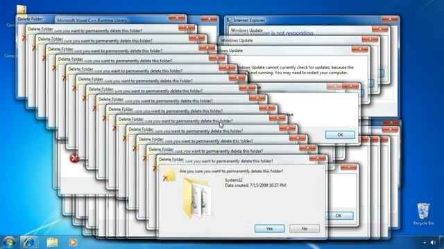windows7 crazy error