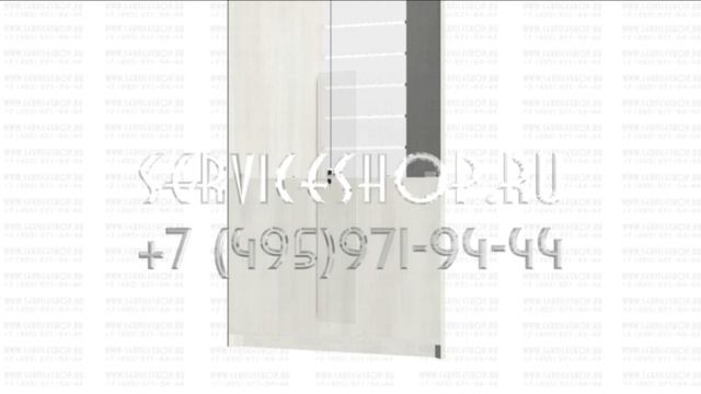 Витрина наружный угол с экономпанелью