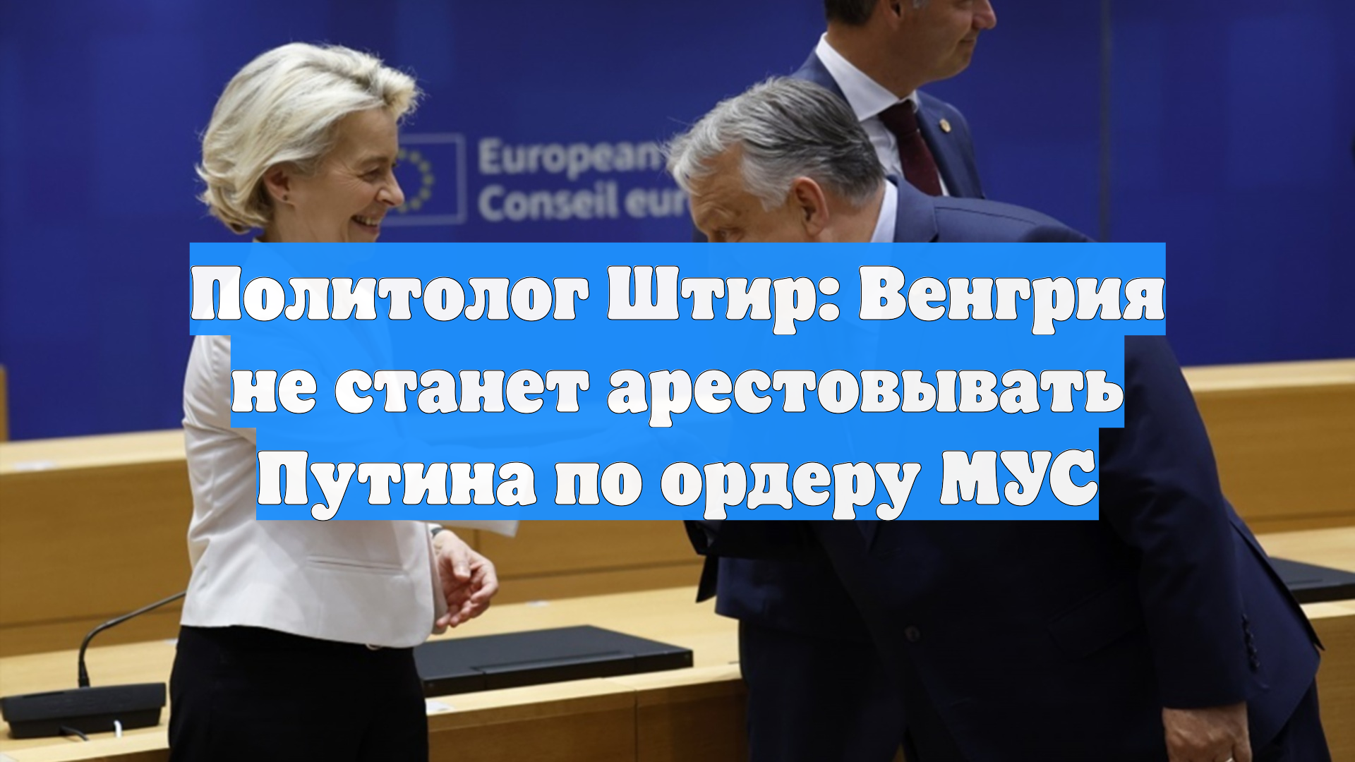 Политолог Штир: Венгрия не станет арестовывать Путина по ордеру МУС