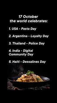 17 October the world celebrates #popular #live #october #Holliday