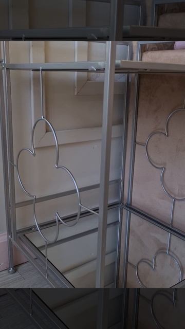 54-221 Столик с 2 зеркальными полками 41х41х65см Glasar