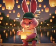 #DANDY #DandyPizzaSushi #ДэндиПиццаСуши #DANDYBunny #розовыйзайчик #фонарики #ночнойпарк #атмосфе...