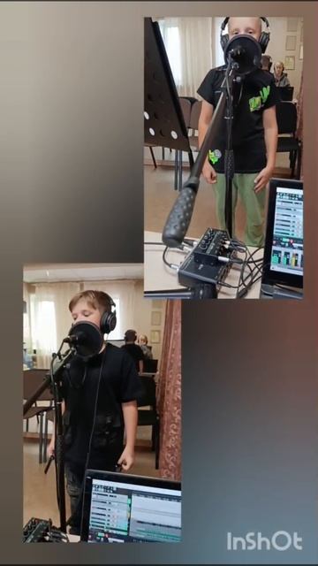 Записывали песню по отдельности. Мальчики так спелись, что поют, практически, как один. #запись