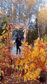 фотозона в парке, осень #autumn #photozone #осень