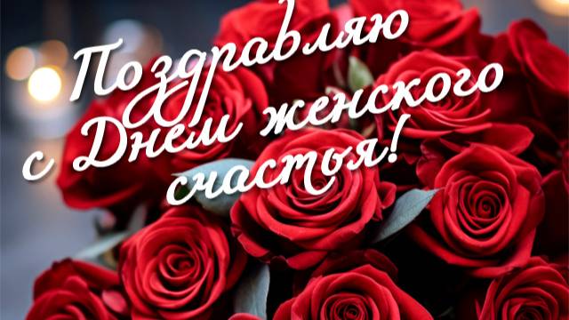 С ДНЁМ ЖЕНСКОГО СЧАСТЬЯ!ОТРАЩУ СЕБЕ Я ЗАНОВО КРЫЛЫШКИ...