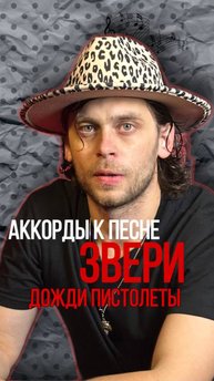 Аккорды группы Звери «Дожди пистолеты»