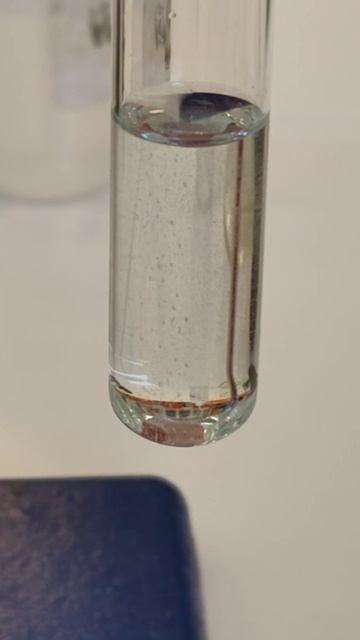 медь с HNO3 разб: мелкие пузырьки NO