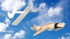 тест моих самодельных самолётов из картона