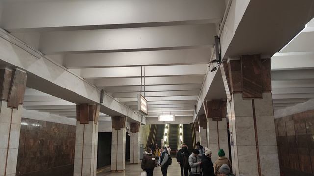 Станция метро Октябрьская. Новосибирск.