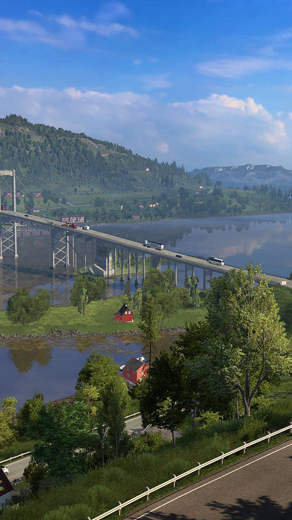 Фьорды и горы DLC Северные горизонты для ETS 2 #shorts