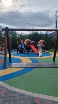 Парк в городе Кировск Мурманская область