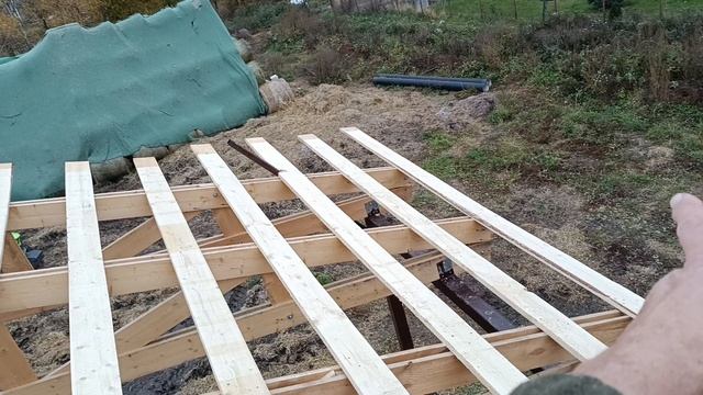 Строительство навеса - ч.5