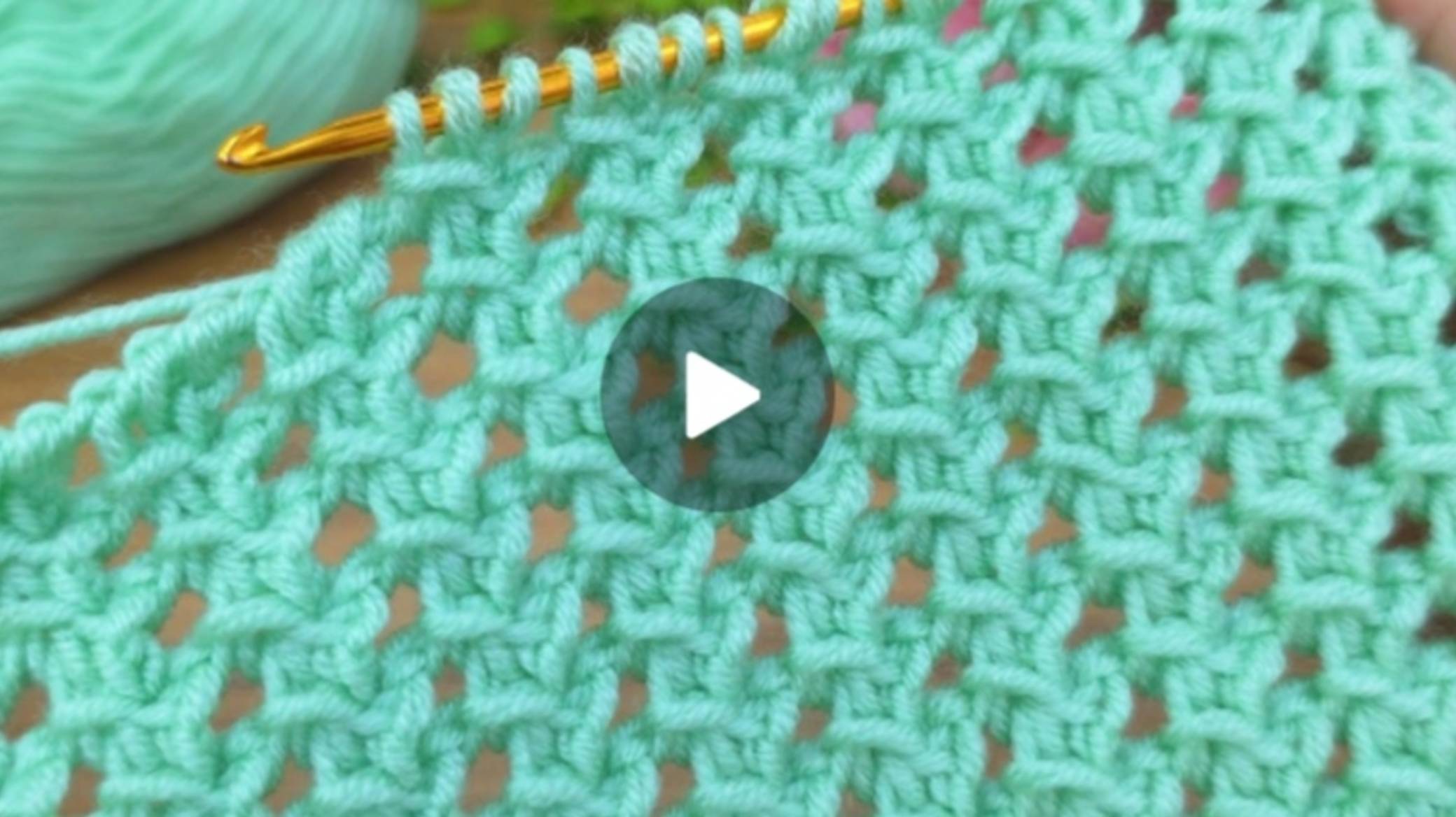 Узор крючком в тунисской технике вязания 🙂 #тунисскоевязание #всевжизнисвязано #вязаниекрючком