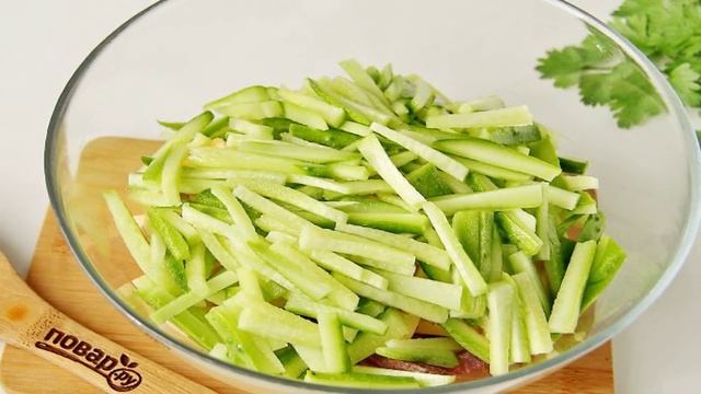 Салат Венеция с колбасой