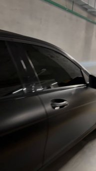 Mercedes в матовой пленке