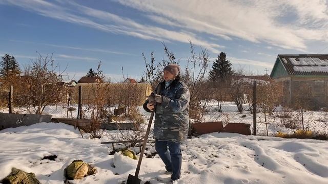 Салат Аля Винегрет // Достала капусту из под снега // Заколотили веранду