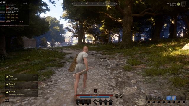 Pax Dei. Тест производительности. 4К, max settings, DLSS Balance. RTX5080 + i7-13700K