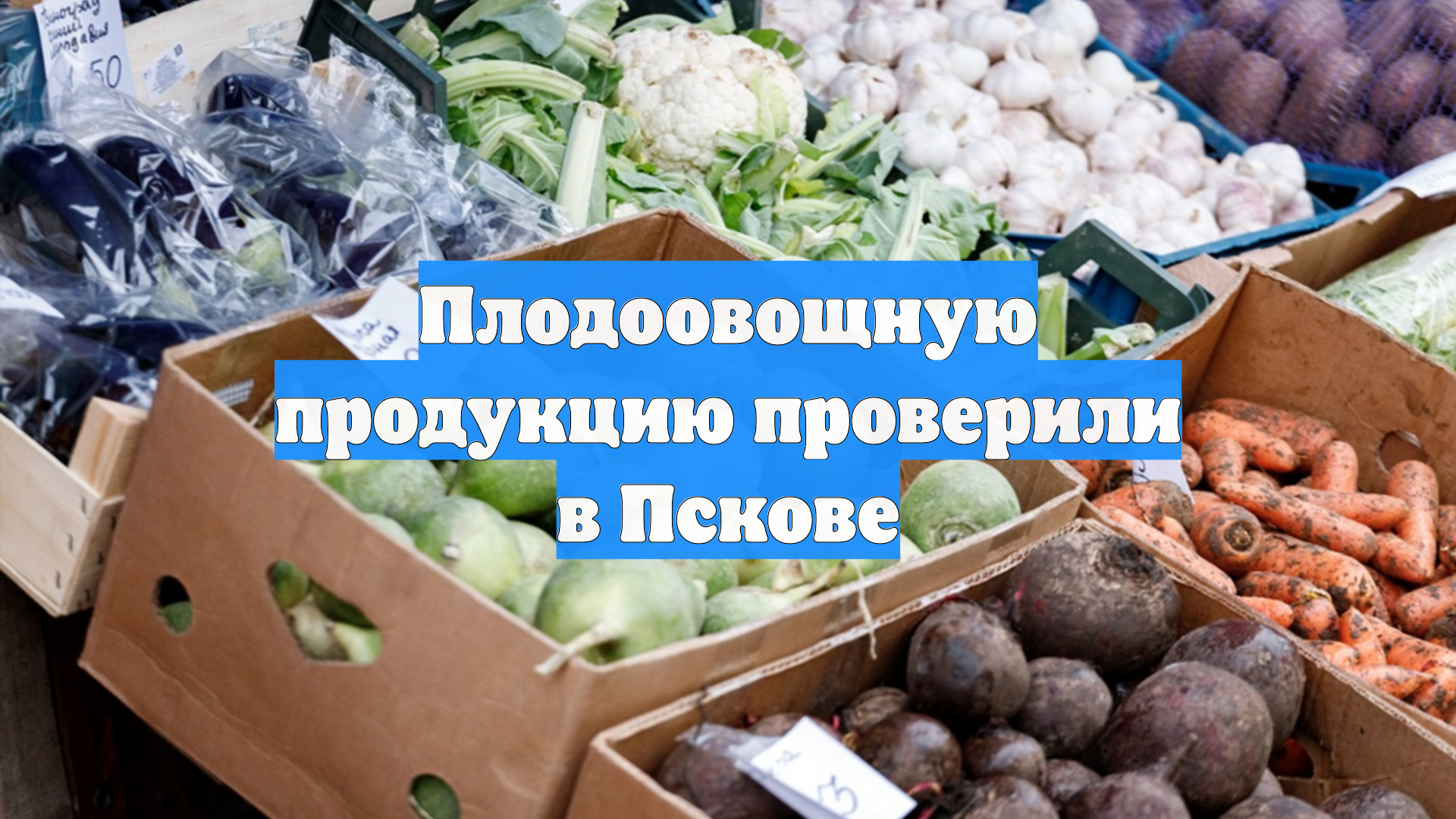 Плодоовощную продукцию проверили в Пскове