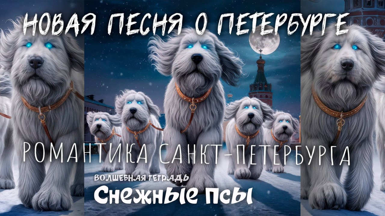 Волшебная тетрадь. "Петербургские снежные псы". Новая романтическая песня о зимнем Петербурге.
