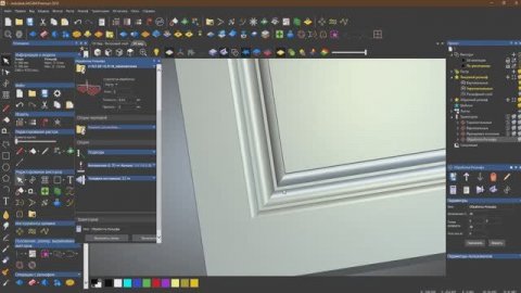 Доработка прямых углов фасада из МДФ без ручного построения 3d модели в ArtCAM.
