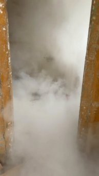 Срабатывание противопожарной сферы FINFIRE