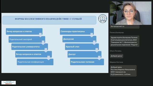 14.10.2025 1 поток Просвещение родителей Толкова Н.М.