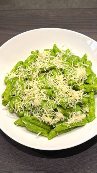 Зелёный шик. Паста с песто из кешью и шпината