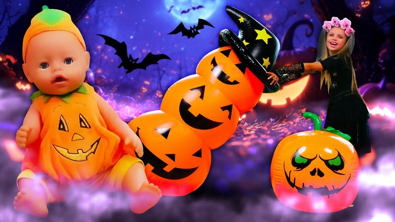 Майя и Пупс Лина – Детские игры на Хэллоуин!