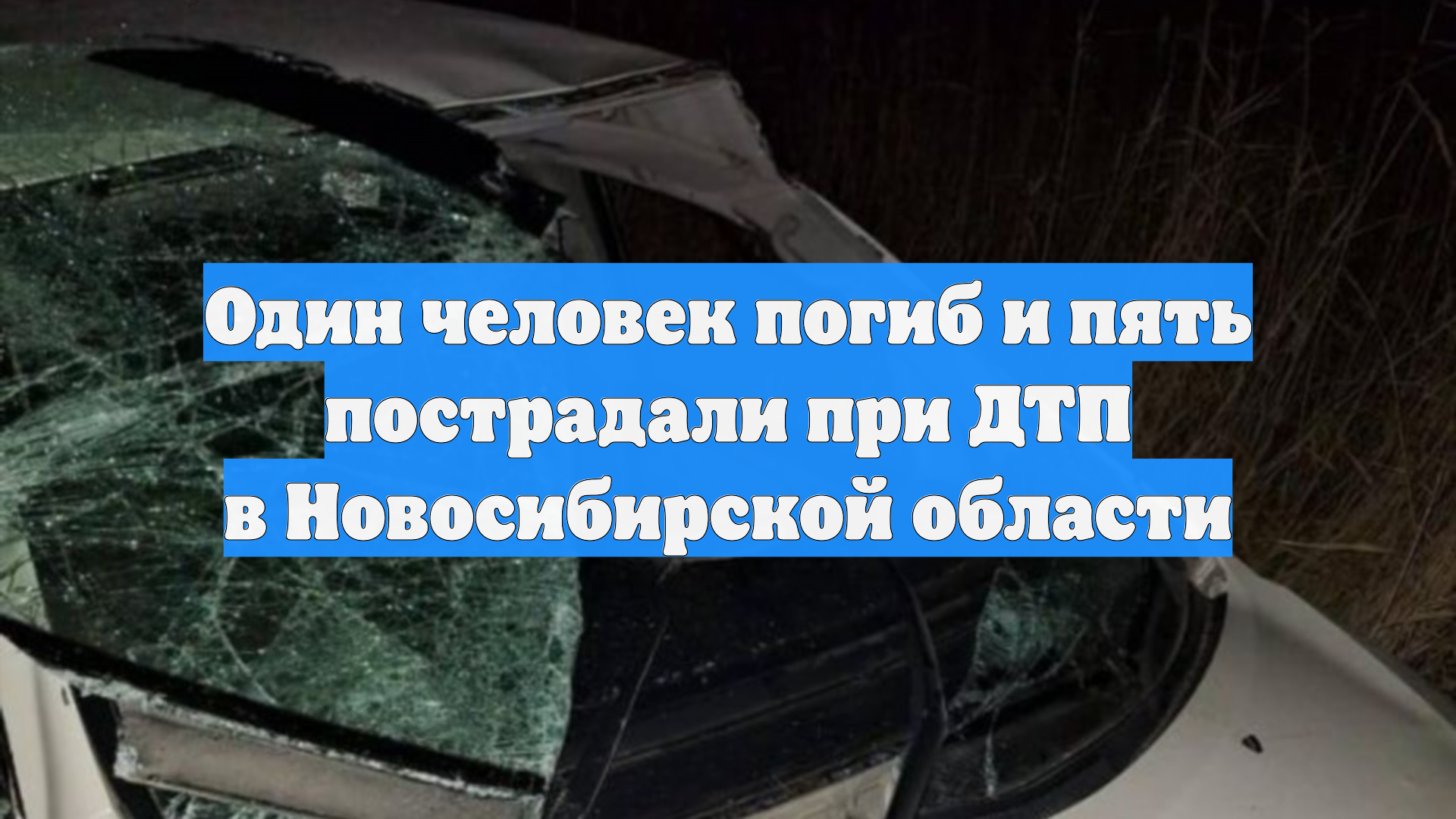 Один человек погиб и пять пострадали при ДТП в Новосибирской области