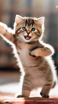 Cute cat dance #cat #butifyoucloseyoureyes #everybody #music #моякошка #housemusic #cute