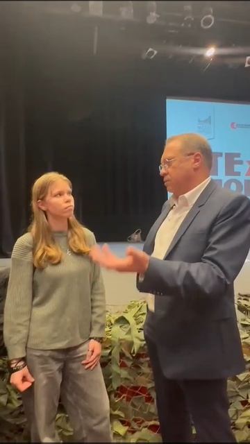 Интервью 1 после спектакля "Наша молодая гвардия" в музее Победы