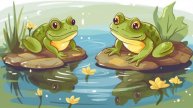 "Две Лягушки". Песня Для Детей.