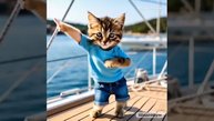 Cute cat dance