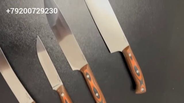 Обзор Столовых ножей от клиента с клинками от Горшкова Андрея из стали BOHLER N690