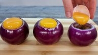 Фаршированный лук с сыром и яйцом это потрясающий и быстрый завтрак для всей семьи!