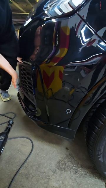 Мойка М3. Полировка бампера