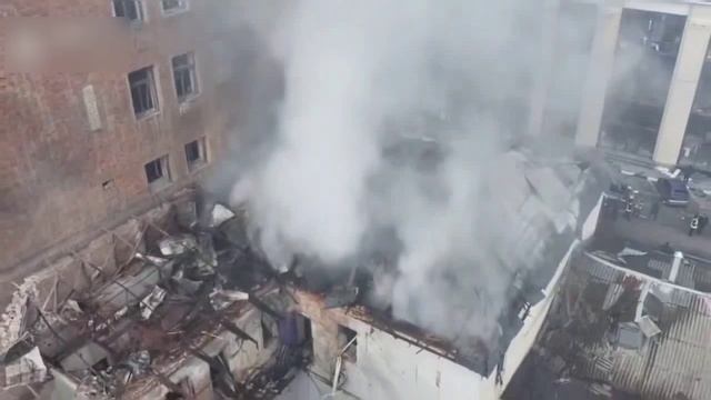 Харьков 22 10 25_ Удар и его последствия по цеху сборки БПЛА под кодовым названием-детсад