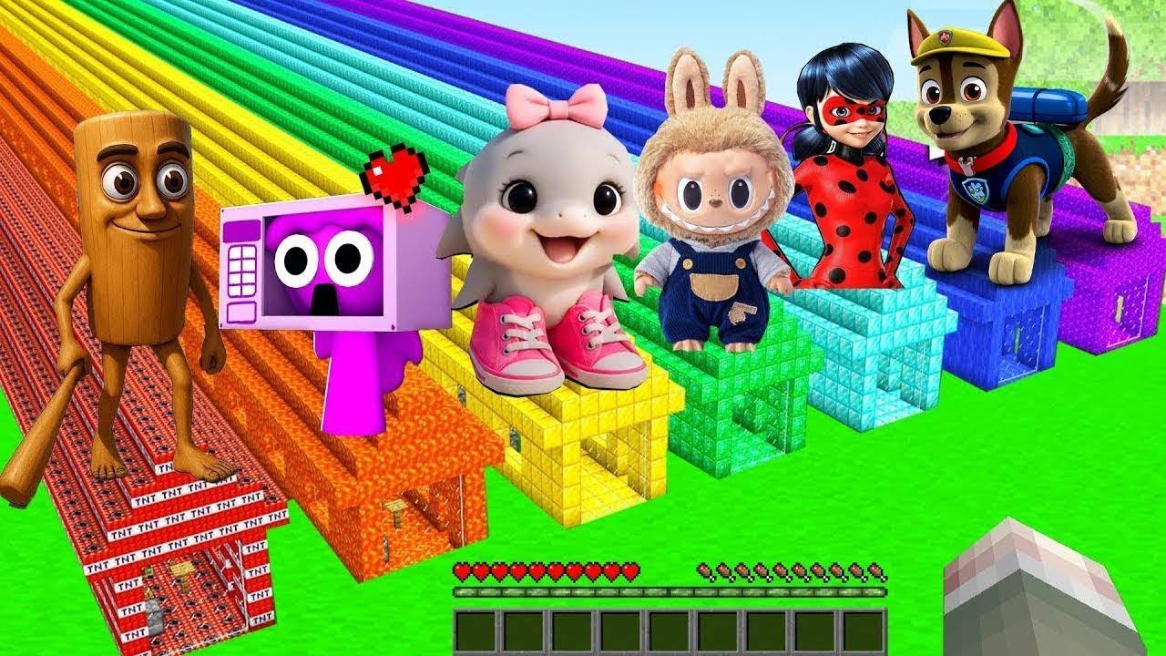 ВЫБЕРИ НЕОБЫЧНОЕ ДЛИННОЕ ИСПЫТАНИЕ ТУНГ ТУНГ САУР ЛАБУБУ В МАЙНКРАФТ