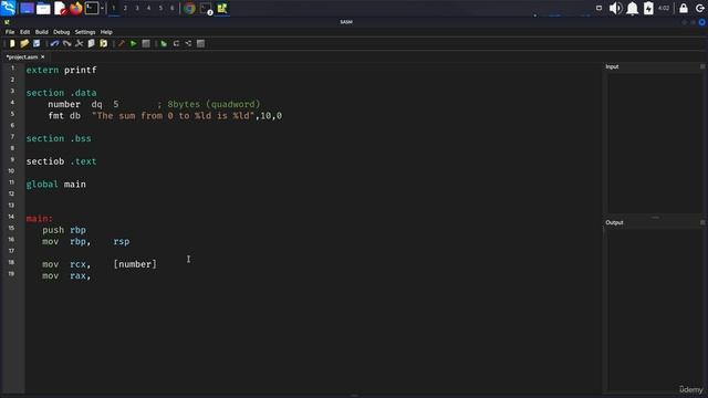 13.001 Developing Loop and Calculator Project with Assembly
