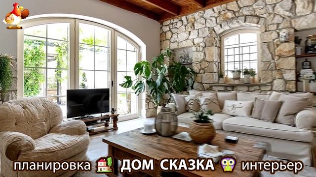 Сказочный дом мечты – 3D идея для вдохновения с планировкой и интерьером 🏡🏚️🏠 вариант (428)