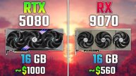 RTX 5080 vs RX 9070 | Test in 7 Games