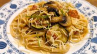 Паста, которую все просят снова! Салями, грибы и нежный соус!